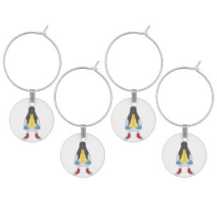 Pigeon with Shoes Wine Charm