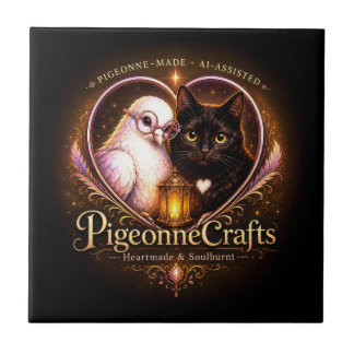PigeonneCrafts Heartmade Ceramic Tile