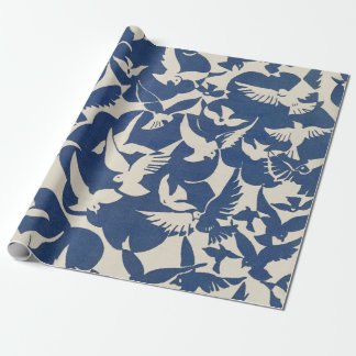Pigeons 1928 Pattern Wrapping Paper