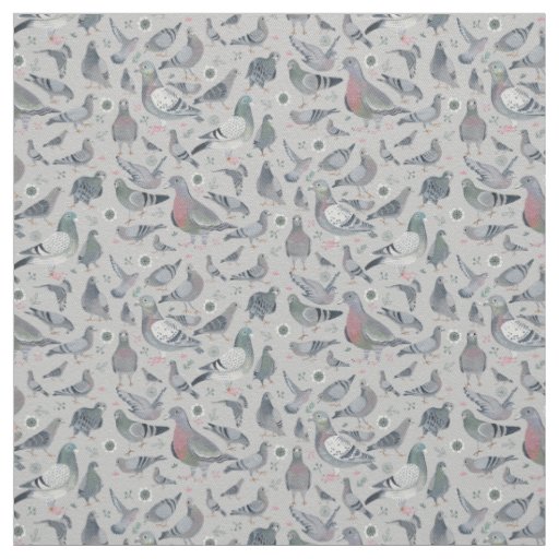Pigeons Animal Birds Novelty | Fabric Curtain