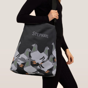 Pigeons Design Crossbody Bag