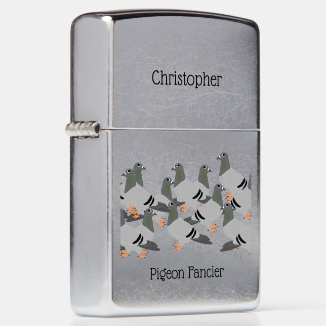 Pigeons Design Zippo Lighter (Right)