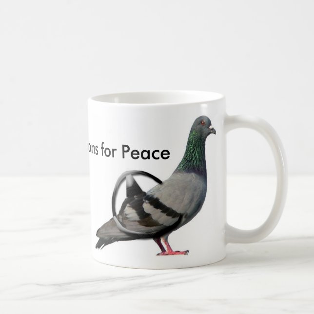 Pigeons for Peace Coffee Mug (Right)