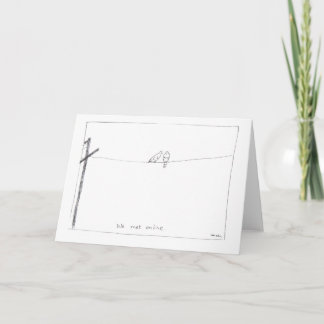 Pigeons greeting card