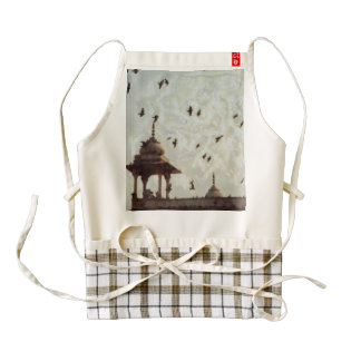 Pigeons in a Delhi sky Zazzle HEART Apron
