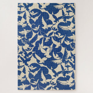 Pigeons in white and blue Rijksmuseum Amsterdam Jigsaw Puzzle