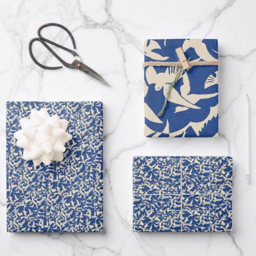 Pigeons in white and blue Rijksmuseum Amsterdam Wrapping Paper Sheets
