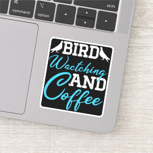 Pigeons Lover, Bird Watching And Coffee Sticker
