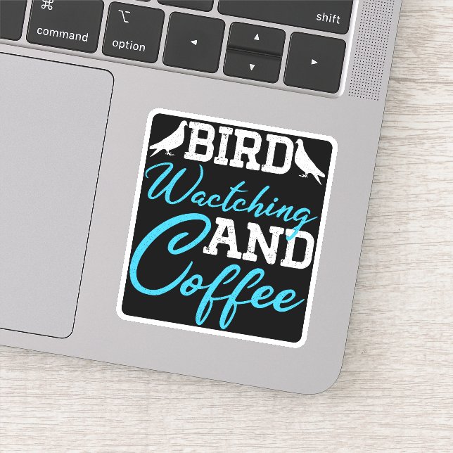 Pigeons Lover, Bird Watching And Coffee Sticker (Detail)
