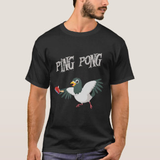 Pigeons Lover Playing Ping Pong Athletics T-Shirt