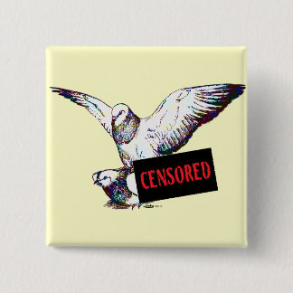 Pigeons Mating:  Censored! Pinback Button
