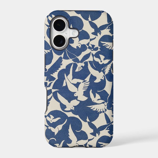 Pigeons Pattern Iphone Case (Back)
