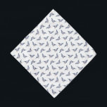 Pigeons Pet Bandana<br><div class="desc">This design features a cute gray pigeon pattern.</div>