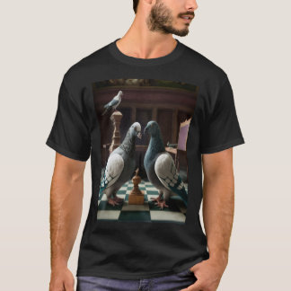 Pigeons playing chess T-Shirt