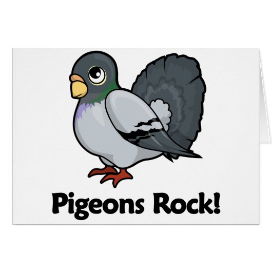 Pigeons Rock! Cards (Front Horizontal)