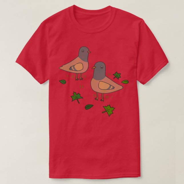 Pigeons T-Shirt (Design Front)