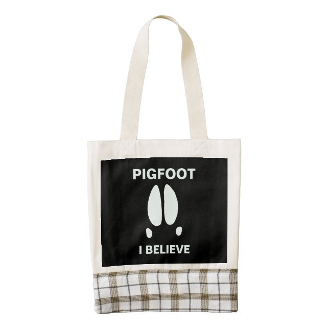 Pigfoot - I Believe Zazzle HEART Tote Bag (Front)