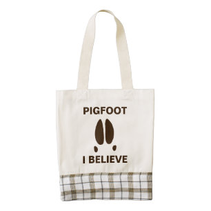 Pigfoot - I Believe Zazzle HEART Tote Bag