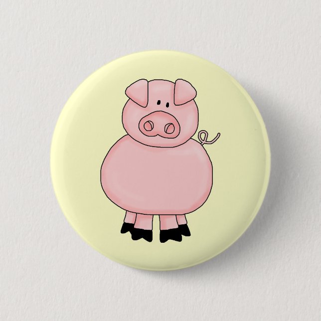 Piggie Pinback Button (Front)