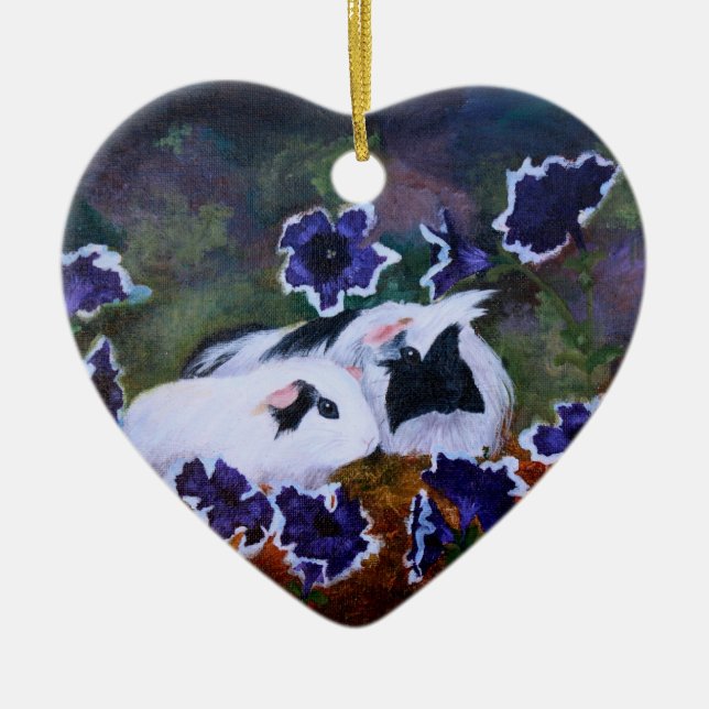 Piggies In The Garden Ceramic Ornament (Front)