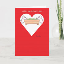 PIGGING OUT Valentines by Boynton Holiday Card