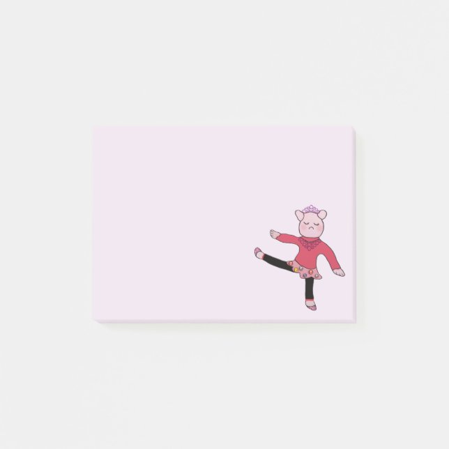 Piggly Wiggle Ballerina Post-it® Notes (Front)