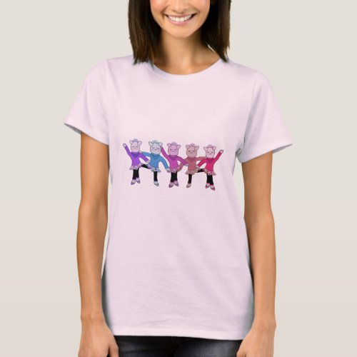 Piggly Wiggle Chorus Line T_Shirt