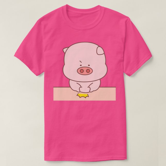 Piggly Wiggly the Chubby Pig 1  T-Shirt (Design Front)
