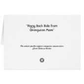 Piggy Back Ride from Orangutan Mother in Borneo (Back Horizontal)