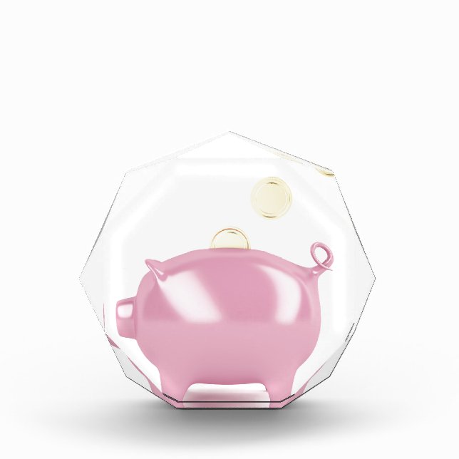 Piggy bank and coins award (Front)