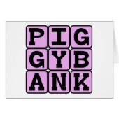 Piggy Bank, Coin Holder (Front Horizontal)
