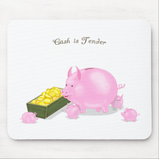 Piggy Bank Family Mouse Pad