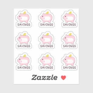 Piggy Bank Money Saving Tracker Mini Bujo Planner  Sticker