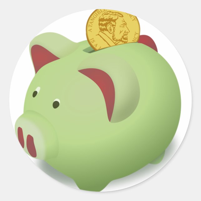 Piggy Bank Stickers (Front)