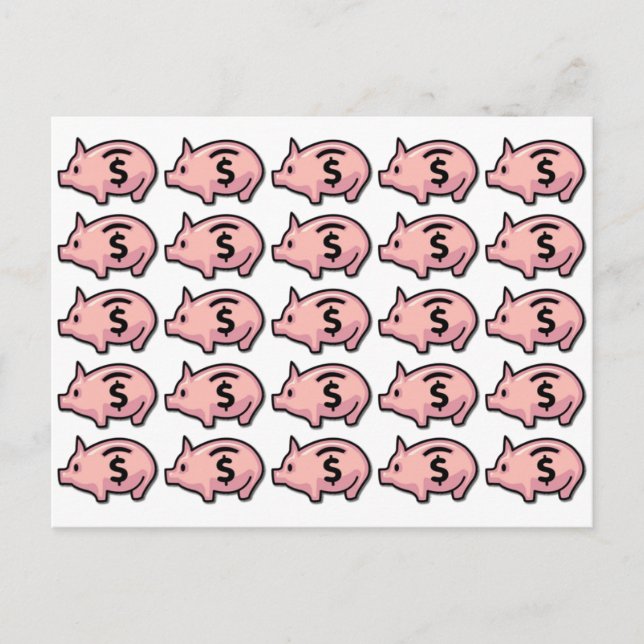 Piggy Banks Postcard (Front)