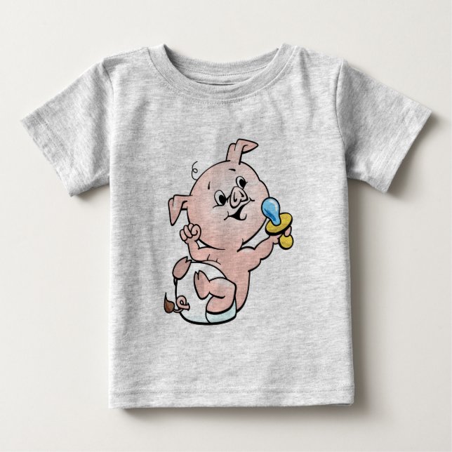 Piggy Boy Baby T-Shirt (Front)