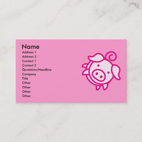 Piggy Business Cards