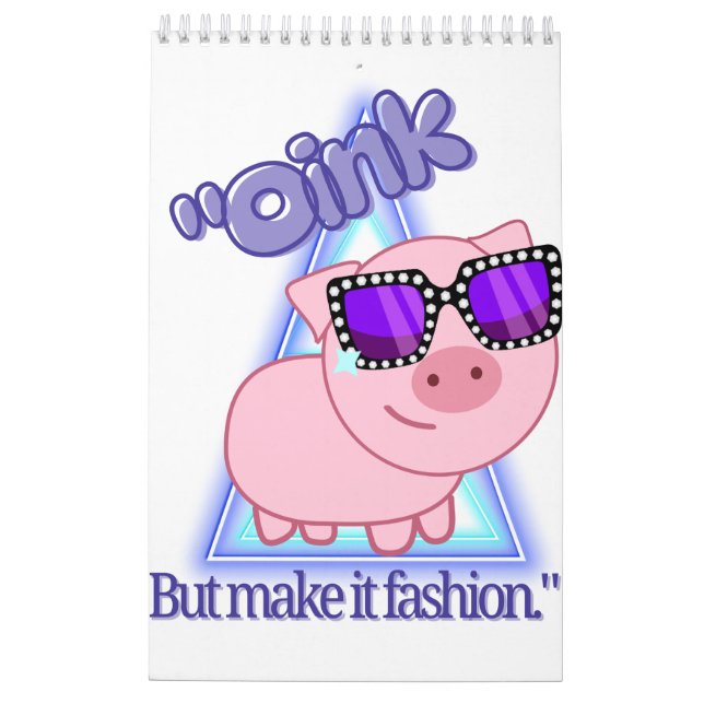 piggy calendar (Back)