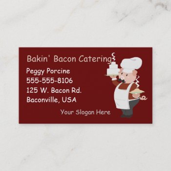 Piggy Chef Biz Card by Customizables at Zazzle