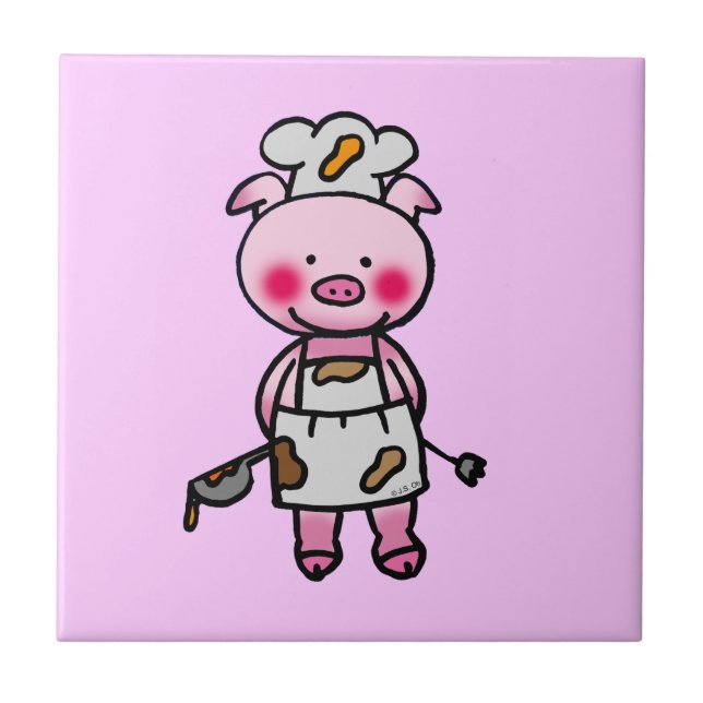 piggy chef tile (Front)