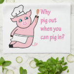 Piggy Chef Towel at Zazzle