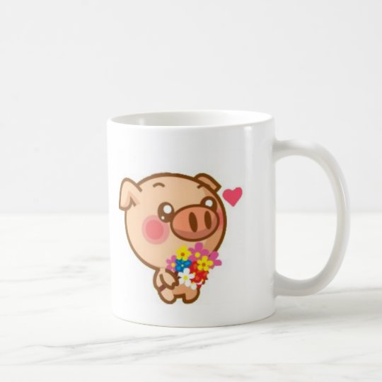 Piggy in Love Coffee Mug