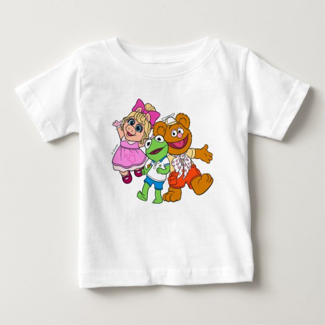 Piggy, Kermit & Fozzie Baby T-Shirt (Front)