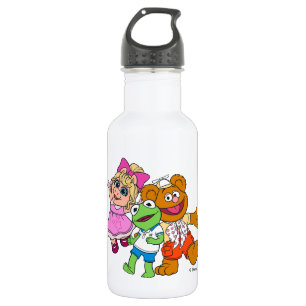 Piggy, Kermit & Fozzie Stainless Steel Water Bottle