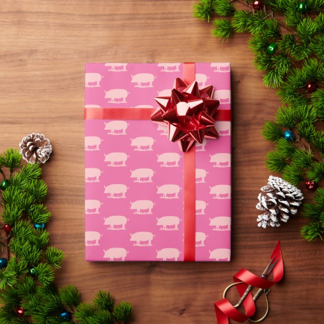 Piggy Lite Pink Wrapping Paper (Holiday Gift)