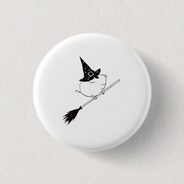PiGgy on Halloween! Pinback Button (Front)