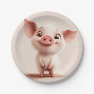 Piggy Paper Plates
