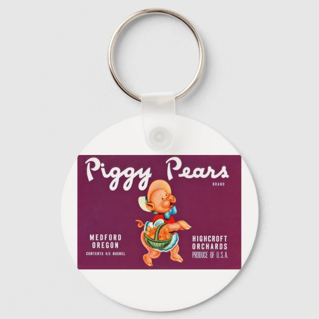 Piggy Pears Keychain (Front)