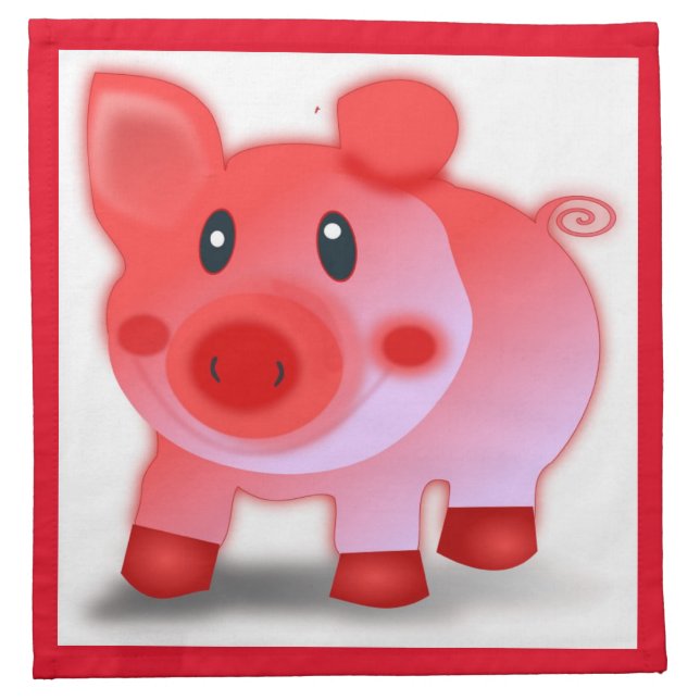 PIGGY PIGLET CLOTH NAPKIN (Front)
