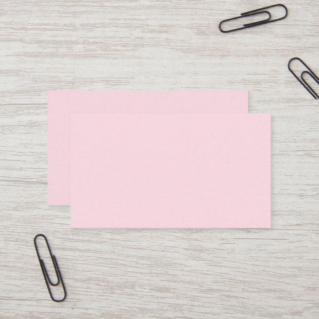 Piggy Pink Business Card (Front/Back In Situ)